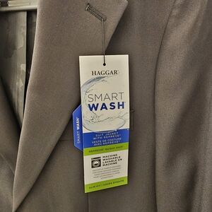 Hagar Suit Jacket Size 38 Black Charcoal